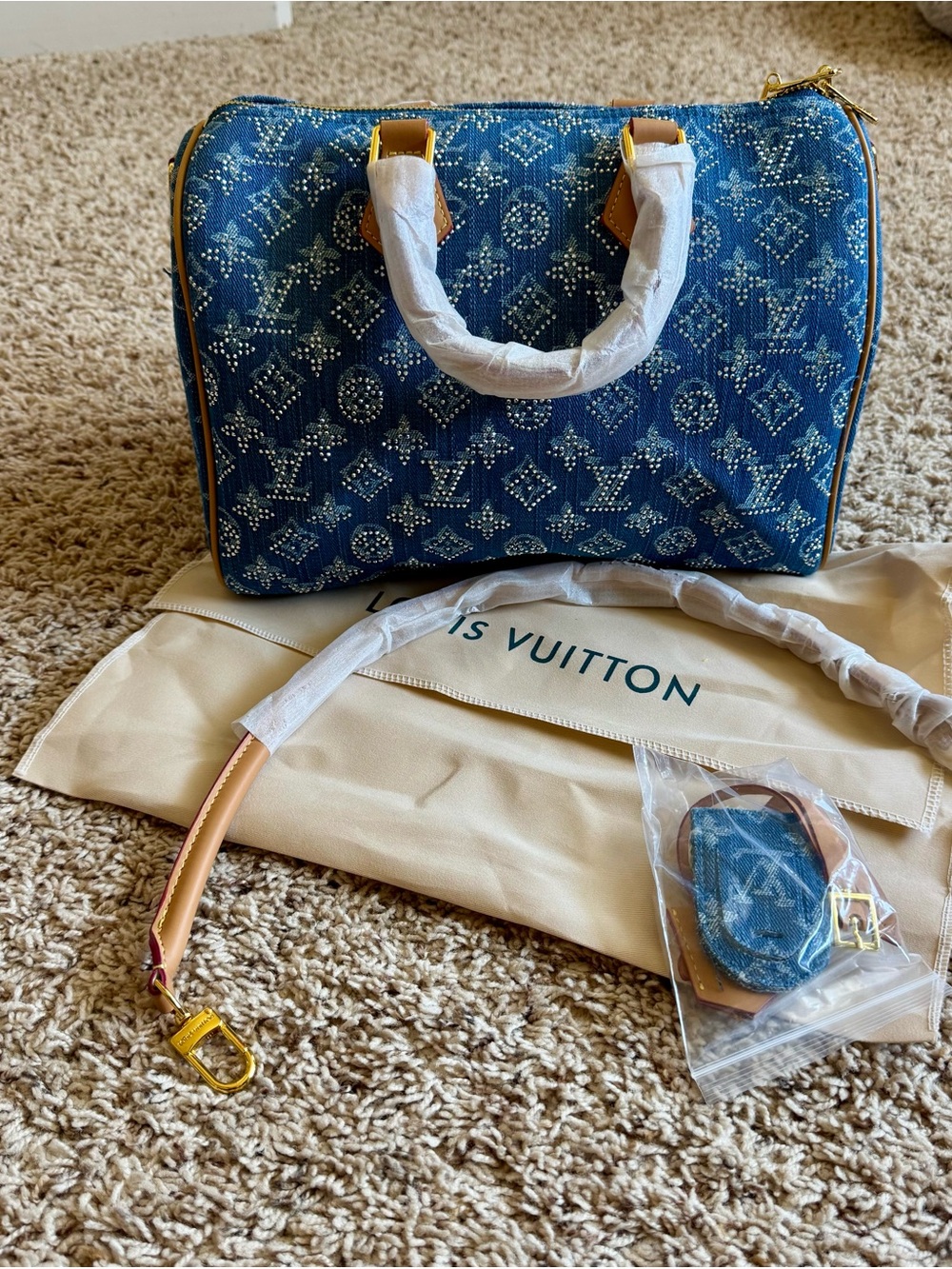 Blue Denim bag either Gold Hardware - Picture 11 of 11